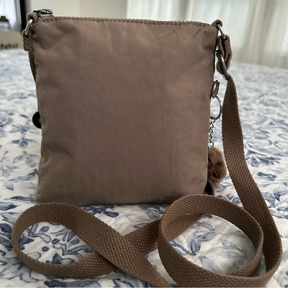 Kipling Keiko Metallic Triple Zip Crossbody Mini Bag - Hazelnut - Picture 5 of 10